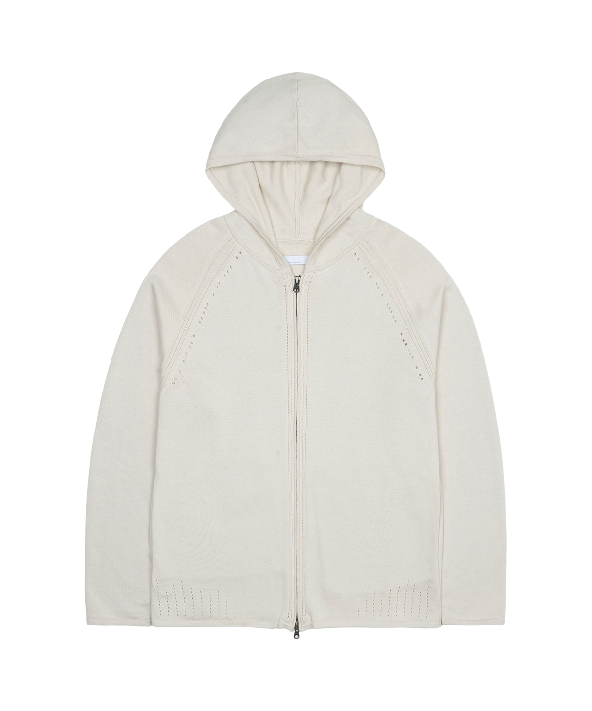 KNIT ZIP-UP HOODIE