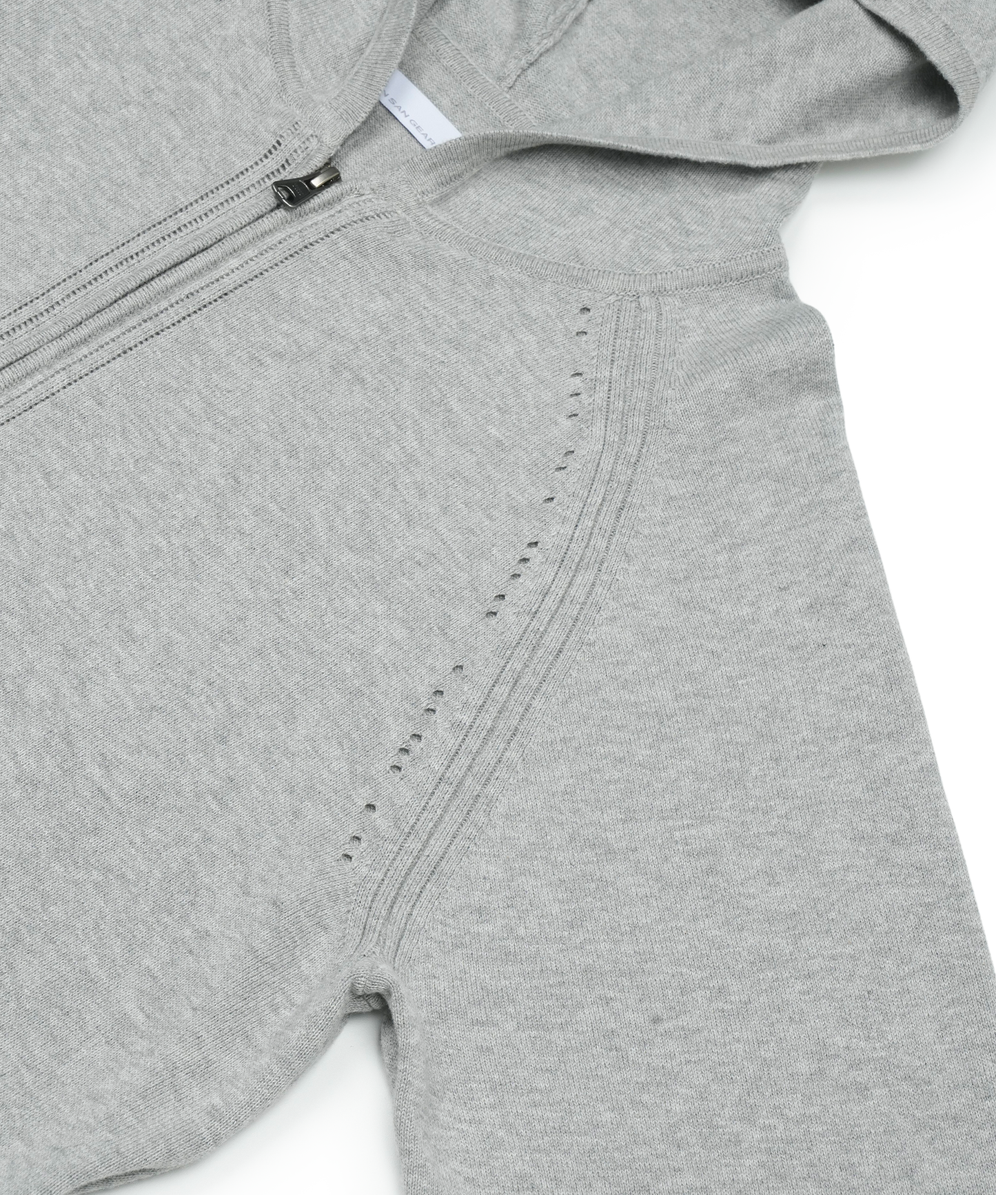 KNIT ZIP-UP HOODIE