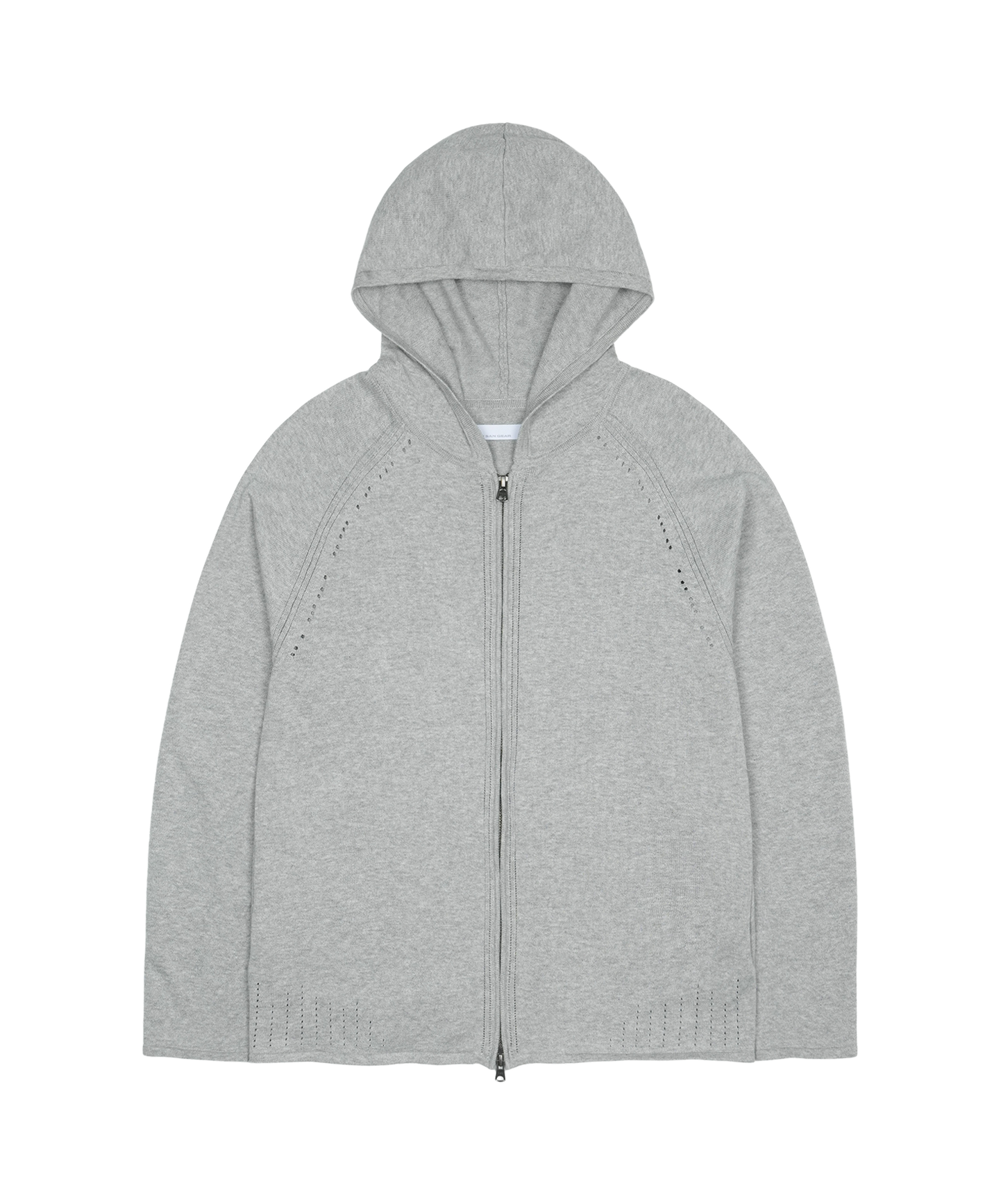KNIT ZIP-UP HOODIE