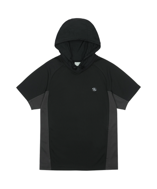 HOODED MESH T-SHIRT